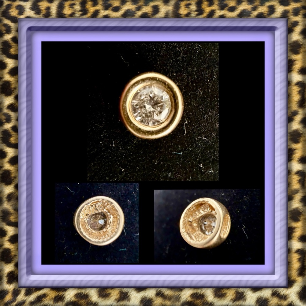 đź‘‘âś…PRICE FIRMâś… Genuine 14kt Solid Gold Moissanite Gem Pendant.